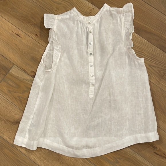 Bella Dahl linen ruffle top - Picture 2 of 4